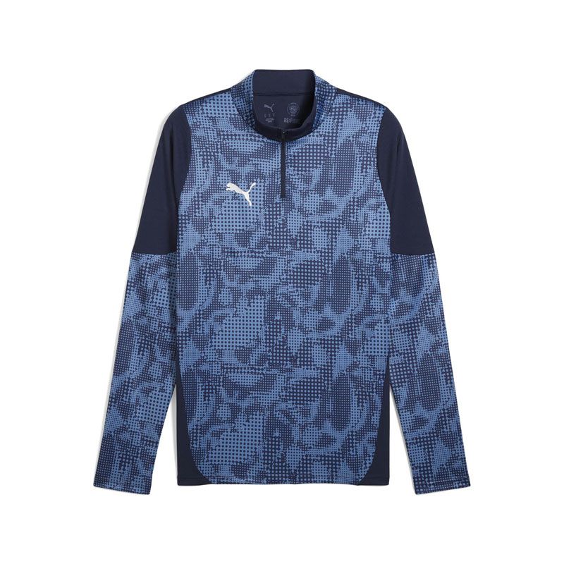  PUMA(プーマ) teamCUP TR 1/4 ジップトップ サッカー ウェア スウェットシャツ 660216、(06)プーマネイビー シャツ