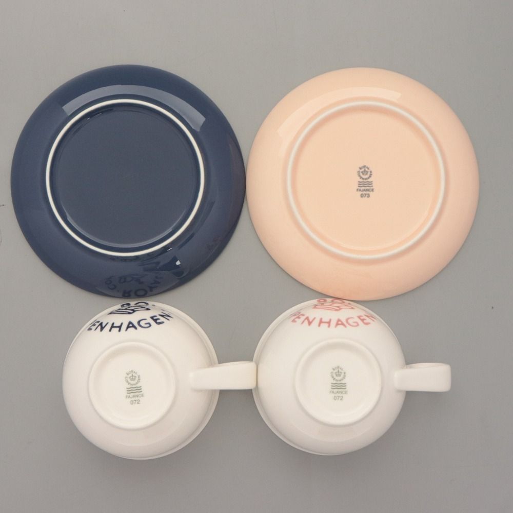 □ ROYAL COPENHAGEN ロイヤルコペンハーゲン カップ&ソーサー 2客/点