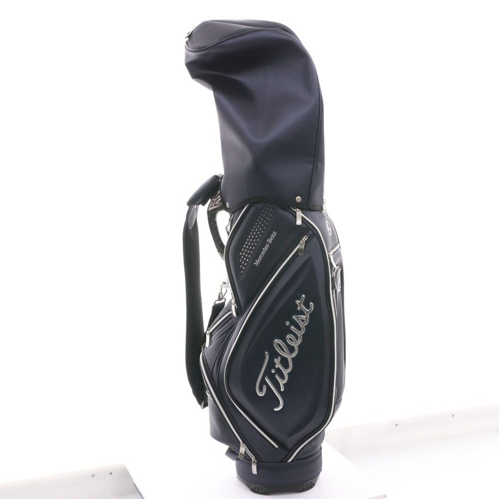 【未使用級】タイトリスト メルセデスベンツ ゴルフ ネイビー MERCEDES-BENZ メルセデス ベンツ ×Titleist カートバッグ ネイビー系