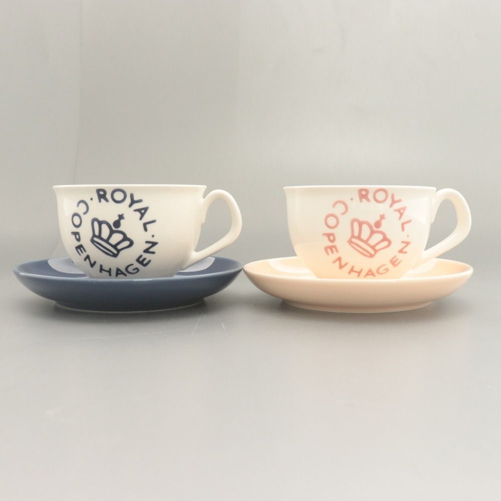 □ ROYAL COPENHAGEN ロイヤルコペンハーゲン カップ&ソーサー 2客/点