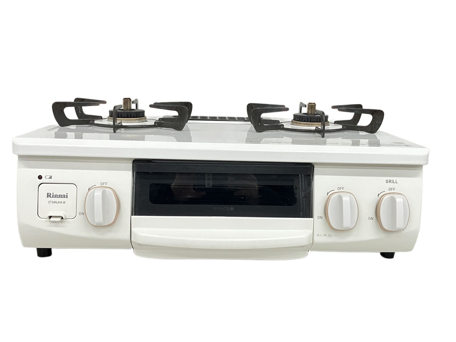 ガスコンロ リンナイ et34njh4-w Rinnai リンナイ ET34NJH4-W2 都市ガス用 2022年製 ガスコンロ 家電