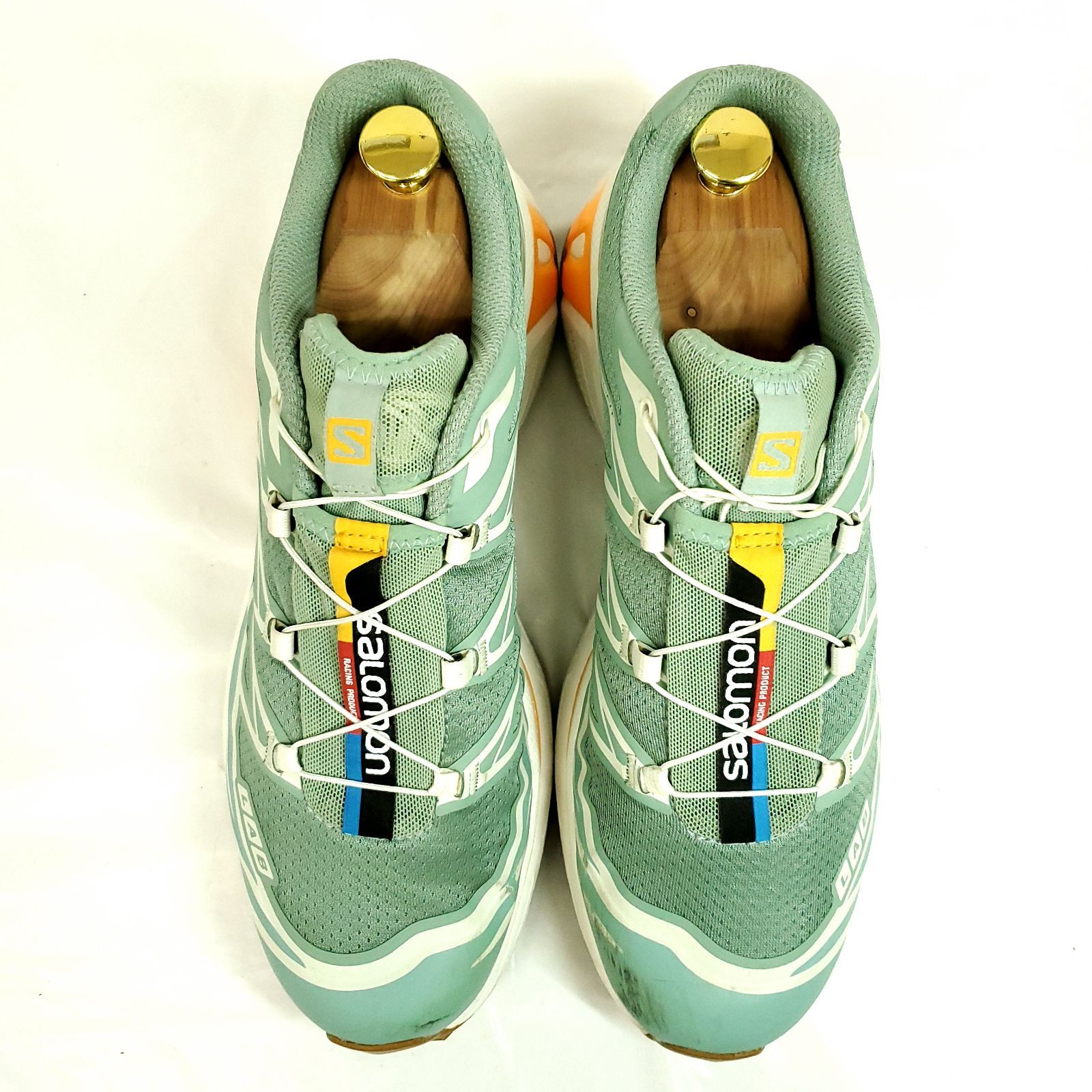 サロモン スニーカー XT-6 S-LAB TPUフィルム×メッシュ 軽量 グリーン系 27