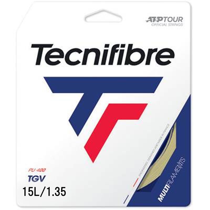 数量限定，SALE Tecnifibre(テクニファイバー) 硬式テニスガット TGV 1.35 テニス 硬式ガット (01gtg135xn)、ナチュラル ガット