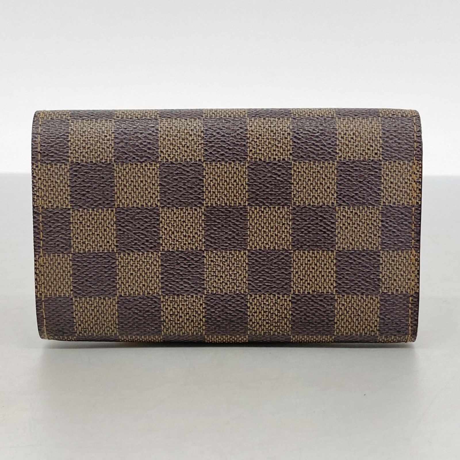 【新型・極美品】ルイヴィトン ポルトモネビエトレゾール ダミエ エベヌ 財布 6ab0434-k】ルイヴィトン 財布 ダミエ ポルトモネビエトレゾール