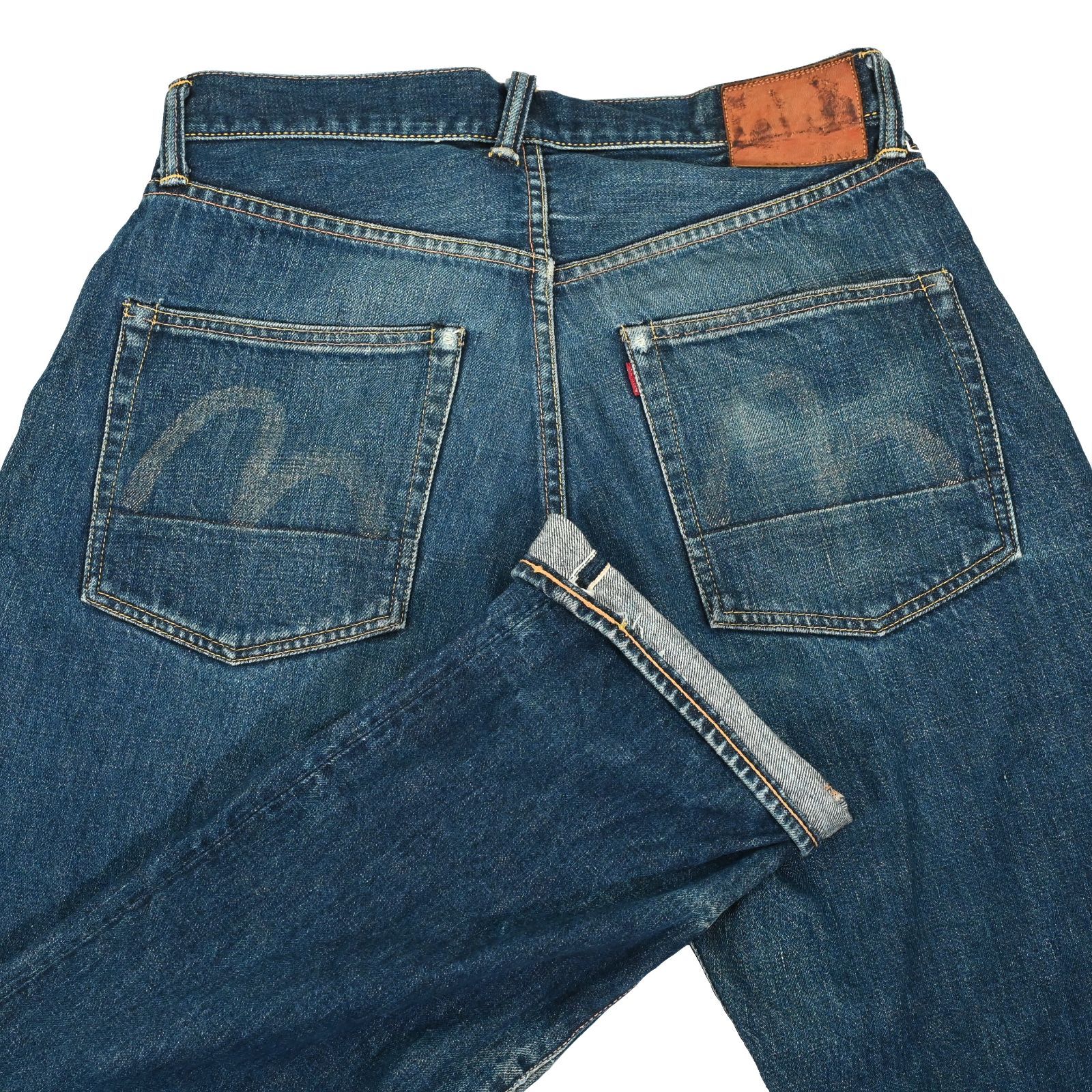 EVISU／道楽／Lot1557／サ―ドモデル／セルビッチ虎耳／サイズ表記42 EVISU／道楽／Lot1557／サ―ドモデル／セルビッチ虎耳／サイズ表記42