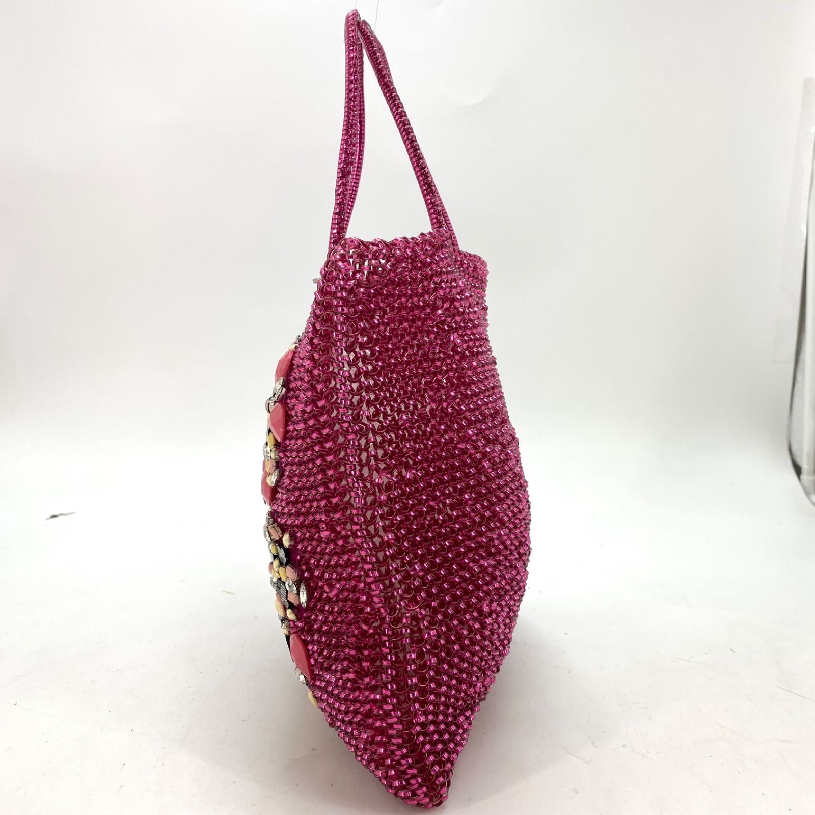 アンテプリマ ハンドトートバッグ ワイヤー 最も安い ピンク フラワー