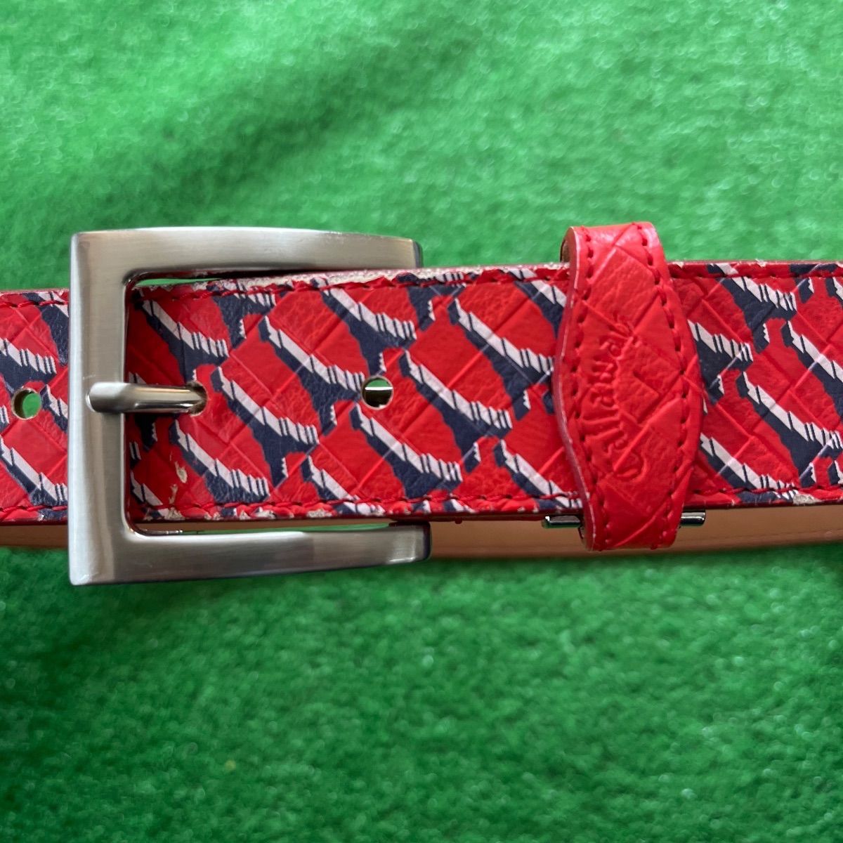 Callaway キャロウェイ プリント総柄 型押し ゴルフベルト W90cm以内