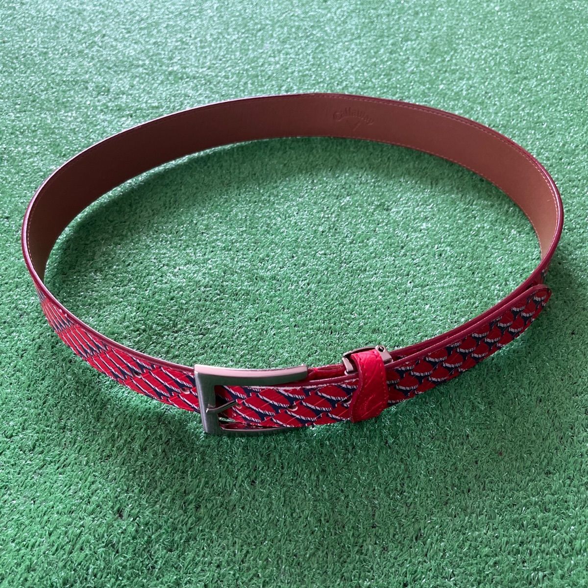 Callaway キャロウェイ プリント総柄 型押し ゴルフベルト W90cm以内