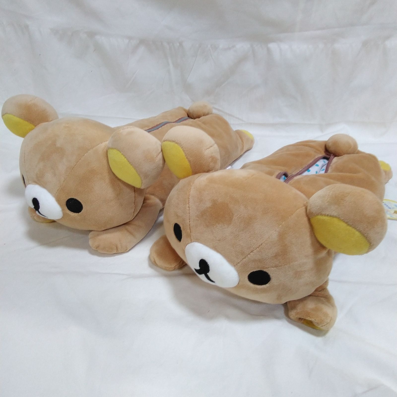 レア リラックマ おやすみティッシュケースカバー 美品 リラックマ ティッシュカバー 2点まとめ売り ティッシュケース