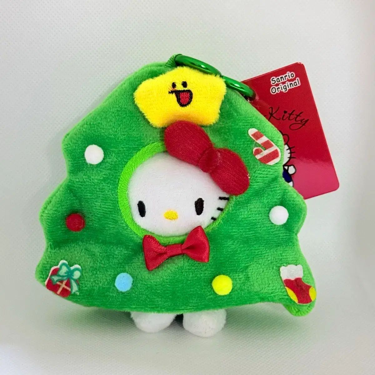 ハローキティ ぬいぐるみ クリスマスツリー クリスマスりース 2003年 音楽光 美品 ハローキティ ぬいぐるみ クリスマスツリー ライト点滅 2003年