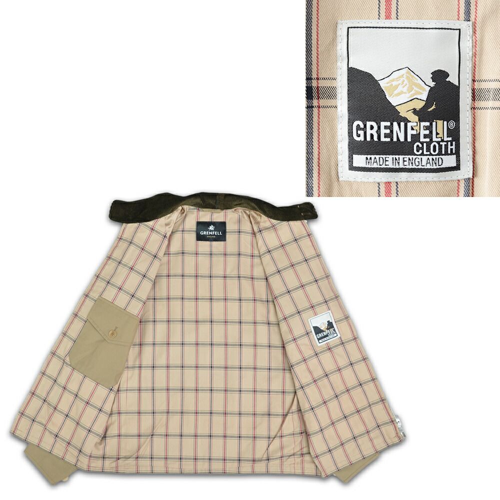 GRENFELL グレンフェル テーラード ジャケット 麻ベージュ 40 XL 40%OFF/定価88,000円】グレンフェル 新品 ジャケット HOLINWELL-GC 38