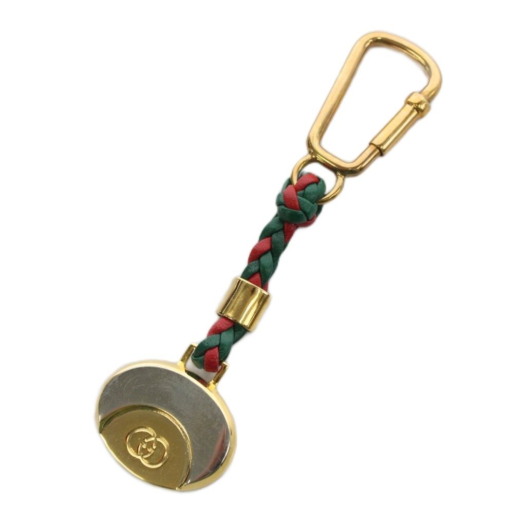グッチ GUCCI GGロゴ シェリーライン キーホルダー チャーム ゴールド