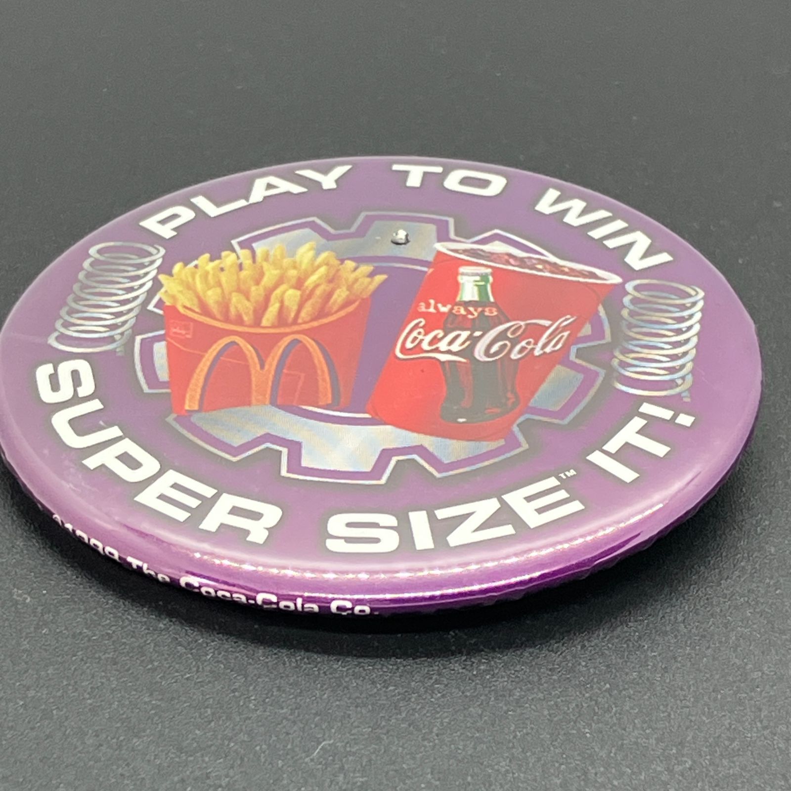 缶バッジ アメリカ 輸入 雑貨 ビンテージ 『 マクドナルド コカ