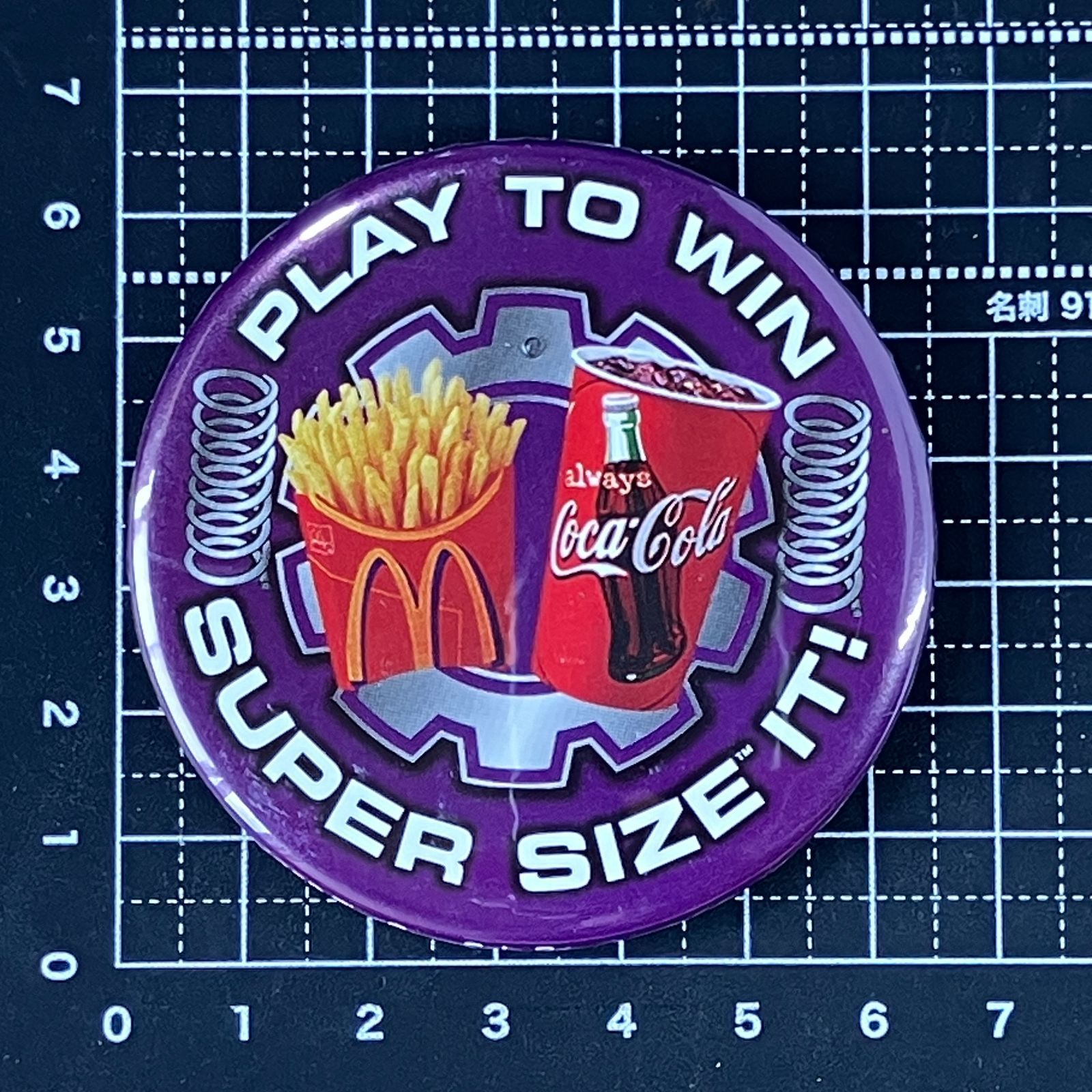 缶バッジ アメリカ 輸入 雑貨 ビンテージ 『 マクドナルド コカ