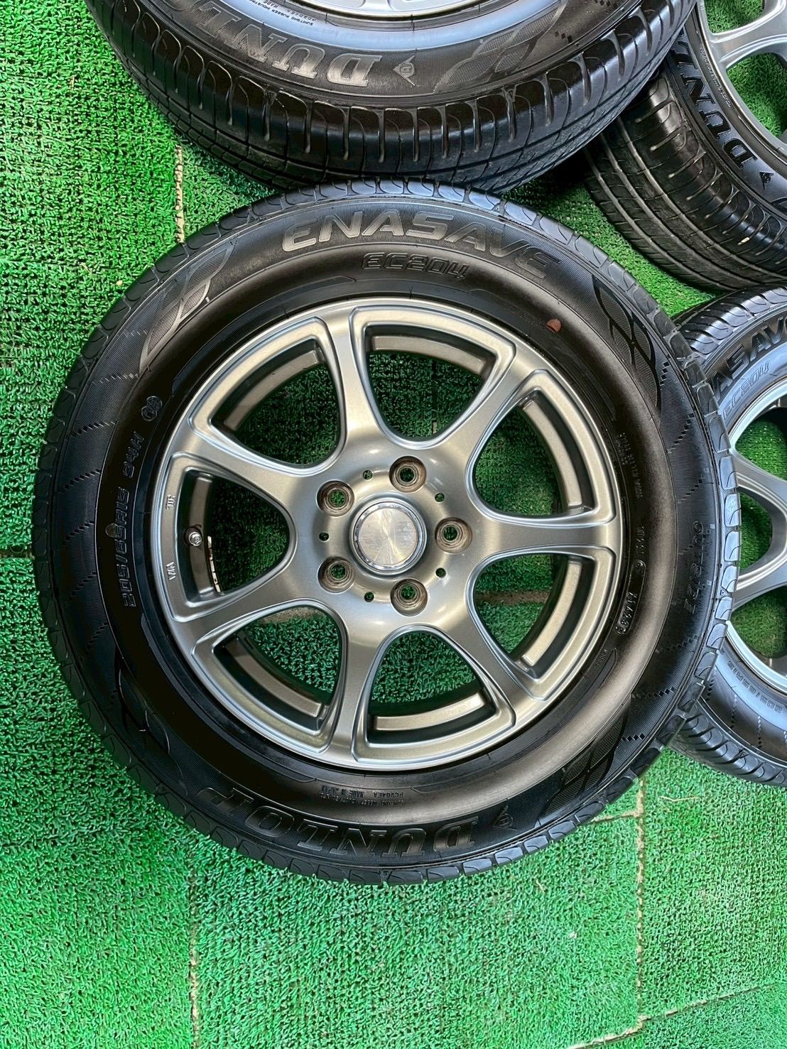 253-205 SPRINE 205/65R15 15インチ タイヤホイール 15×5.5J+45 PCD114.3/5H ダンロップ エナセーブ 2023年製 サマータイヤラジアルタイヤ