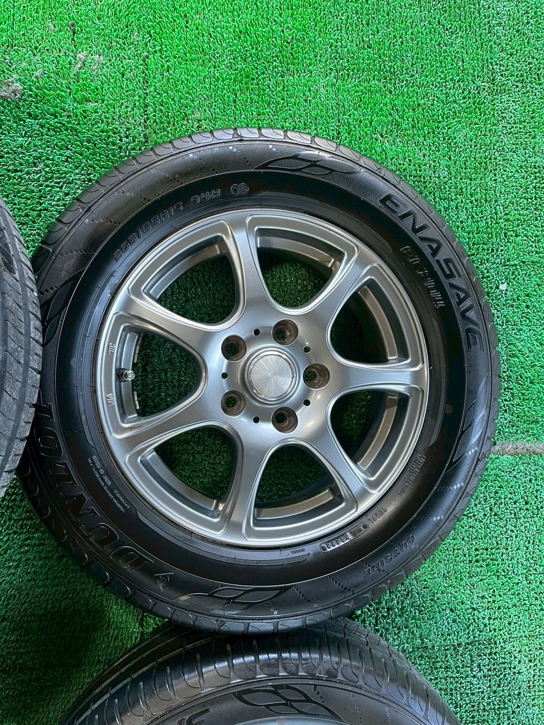 253-205 SPRINE 205/65R15 15インチ タイヤホイール 15×5.5J+45 PCD114.3/5H ダンロップ エナセーブ 2023年製 サマータイヤラジアルタイヤ