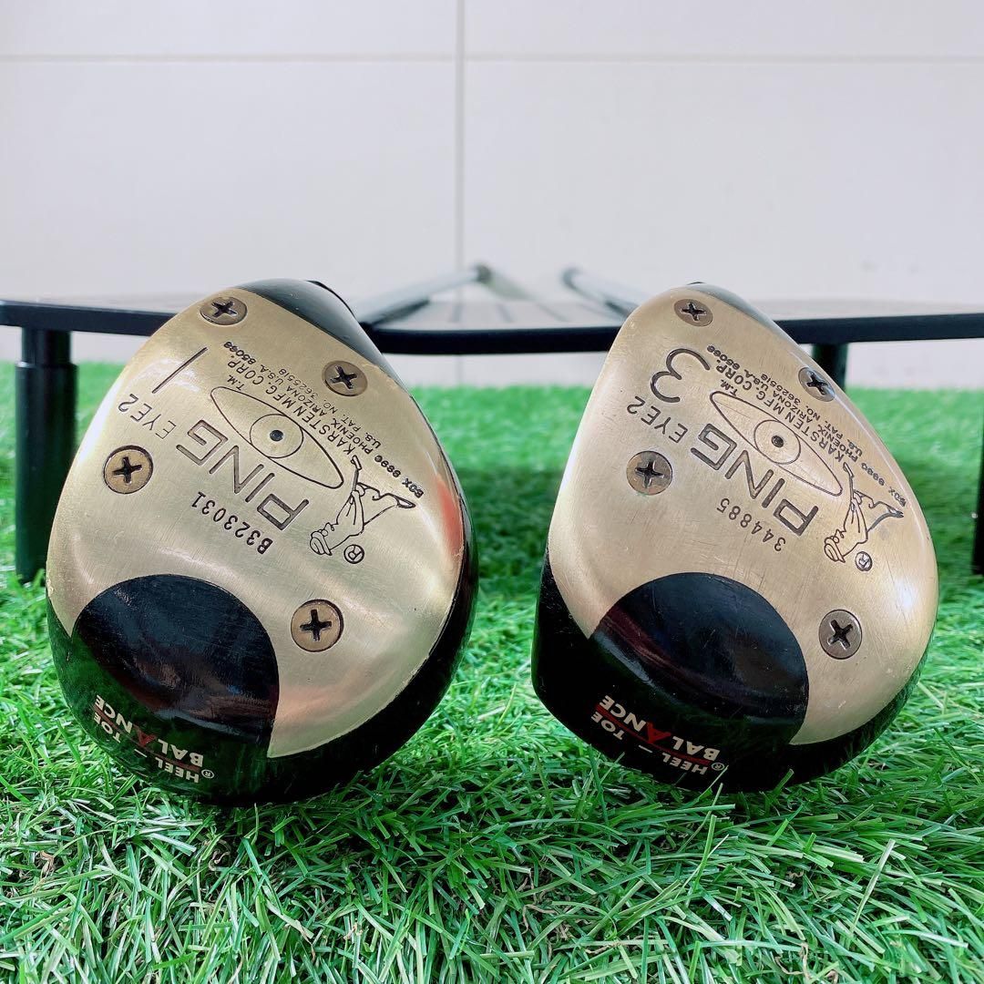 ゴルフ パーシモン ドライバー ウッド ピン アイ2 1w 3w N1953 - メルカリ