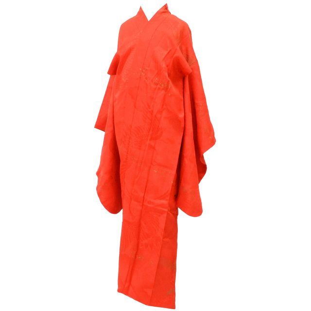 女児５才　正絹着物，長襦袢仕立て上り 　　新品未使用品 中古】 女の子 七五三 7歳 単品 長襦袢 リサイクル長襦袢 正絹 仕立て