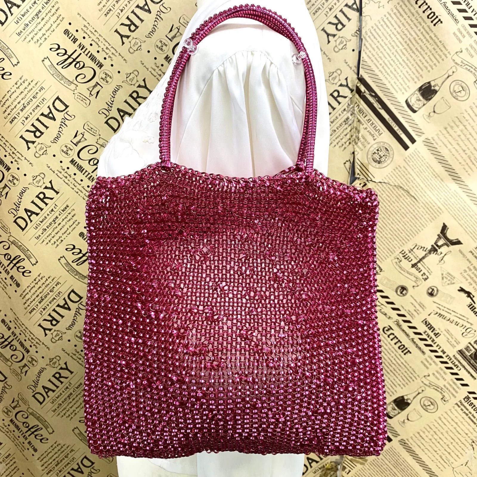 アンテプリマ ハンドトートバッグ ワイヤー 最も安い ピンク フラワー