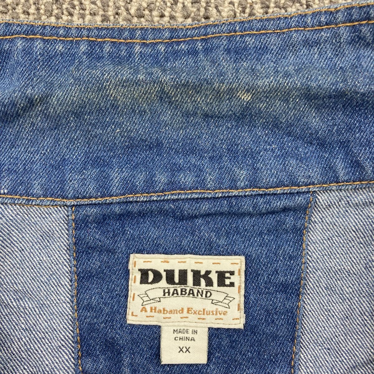 DUKE HABAND デニムジャケット XXL ブルー系 デュークハバンド Gジャン 