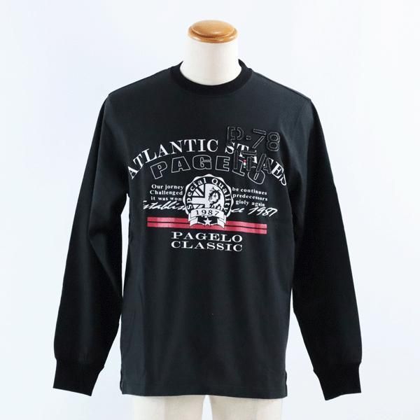長袖Tシャツ パジェロ Lサイズ05-5177-17-5 LT*L 秋冬物 ロゴ Pagelo
