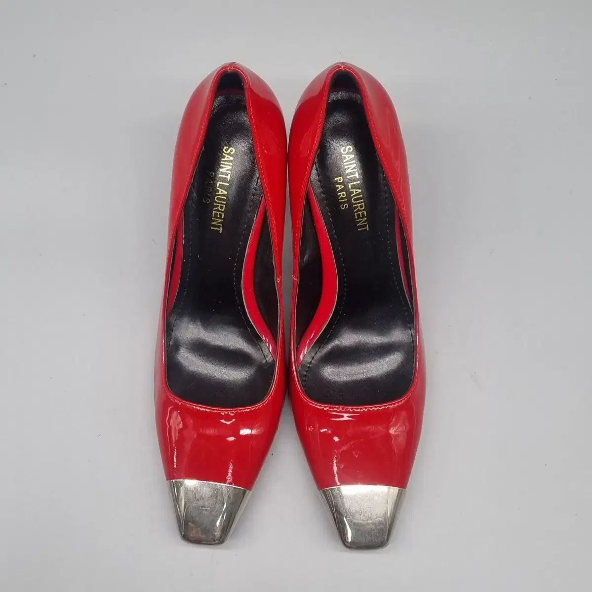 Saint Laurent サンローラン レッド レディースシューズ 38 240 ヒール