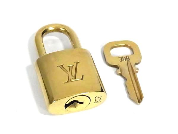 □美品□ 節約 LOUIS VUITTON ルイヴィトン レザー カデナ 南京錠