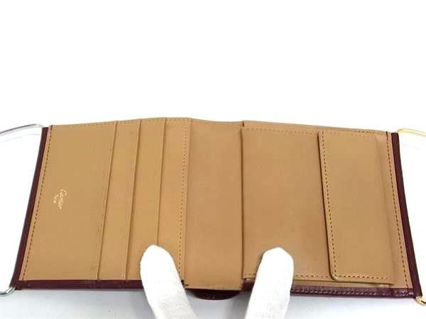 Cartier カルティエ トリニティ レザー 二つ折り 財布 ウォレット 小銭