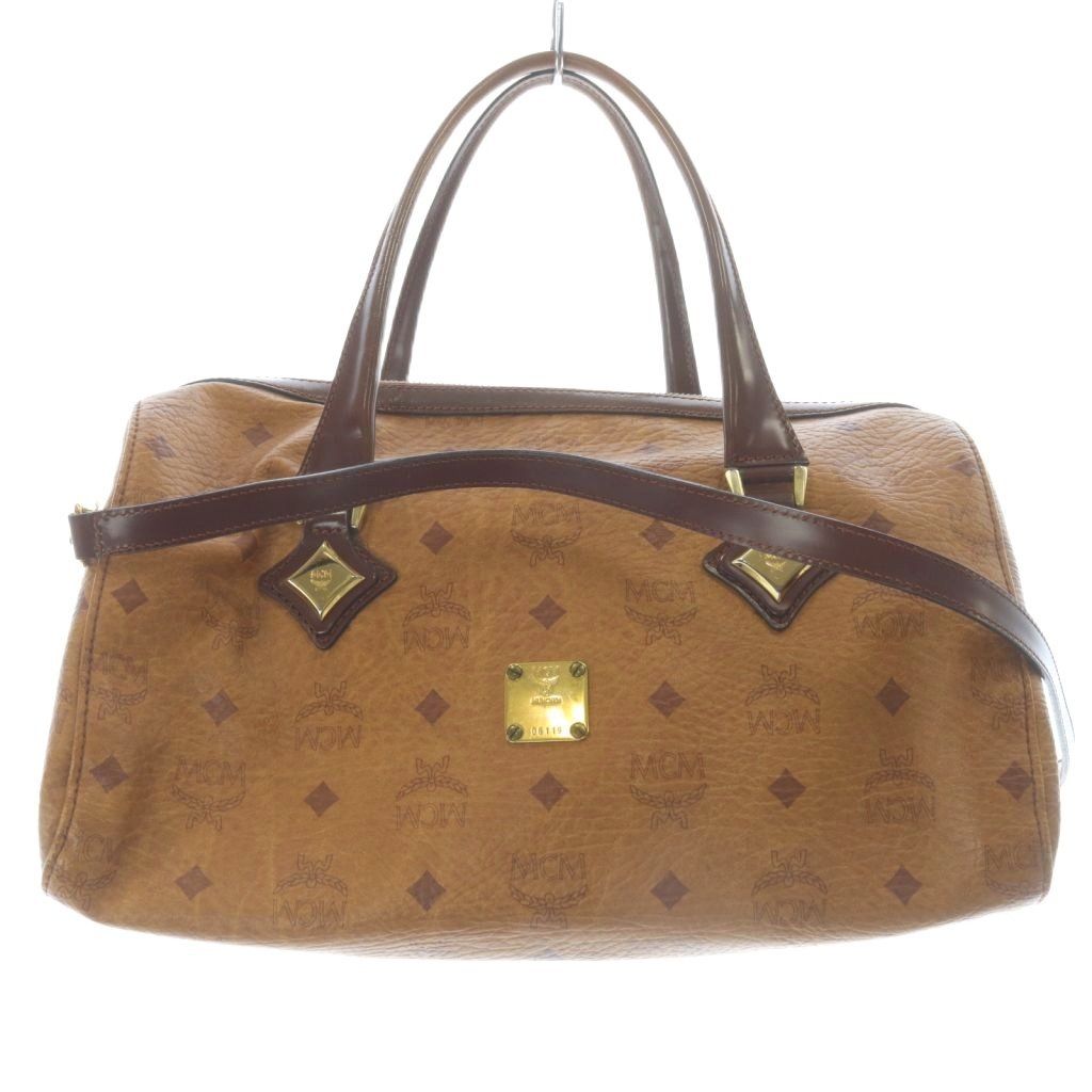 MCM 2way ミニボストンバッグ ショルダーバッグ ハンドバッグ