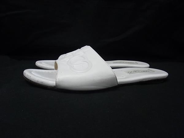 JIMMY CHOO ジミーチュウ レザー サンダル サイズ37 1/2 (約24.5cm) 靴