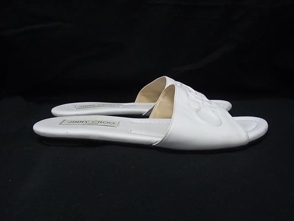 JIMMY CHOO ジミーチュウ レザー サンダル サイズ37 1/2 (約24.5cm) 靴