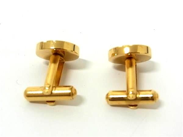 美品 dunhill ダンヒル カフリンクス カフスボタン アクセサリー ビジネス 紳士 メンズ ゴールド系×シルバー系 DL1591