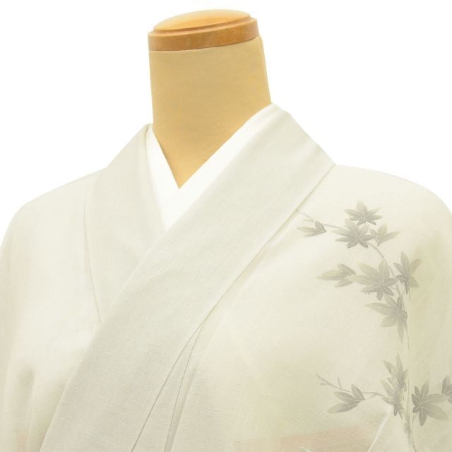中古】 結城紬 着物 正絹 リサイクル 身丈161cm 裄丈66.5cm SILK L