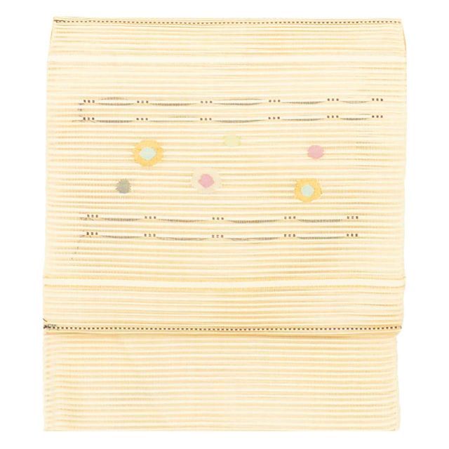 中古】 名古屋帯 夏物 夏帯 正絹 八寸 リサイクル名古屋帯 仕立て