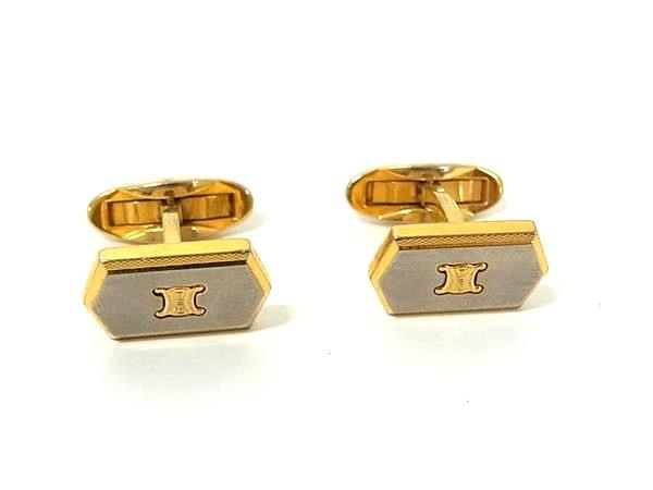 CELINE セリーヌ マカダム カフスボタン カフリンクス アクセサリー