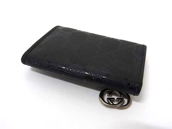 GUCCI グッチ GGインプリメ インターロッキングG GG柄 PVC×レザー 6連