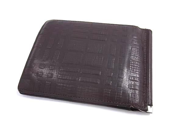 BURBERRY バーバリー レザー 二つ折り 財布 ウォレット 札入れ メンズ