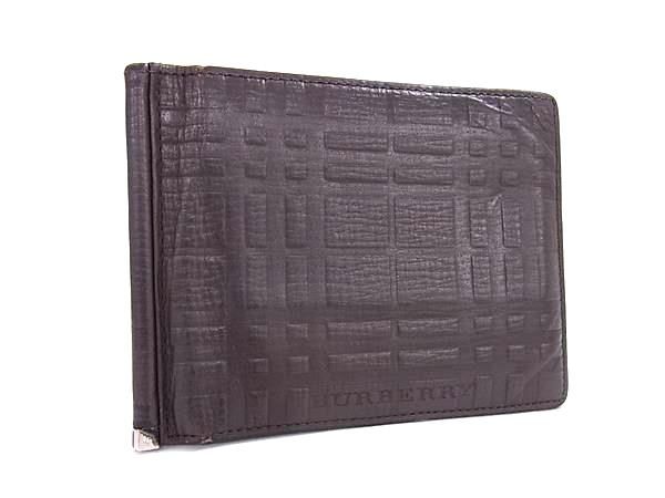 BURBERRY バーバリー レザー 二つ折り 財布 ウォレット 札入れ メンズ