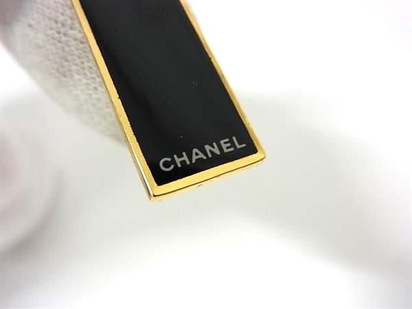 ■美品■ CHANEL シャネル CLICK リップスティック 口紅 キーホルダー チャーム レディース ゴールド系&times;ブラック系 DL1817