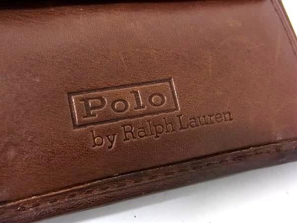 POLO RALPH LAUREN ポロラルフローレン PVC×レザー チェック柄 二