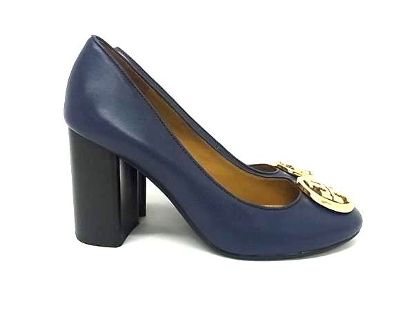 □極美品□ TORY BURCH トリーバーチ レザー ヒール パンプス サイズ