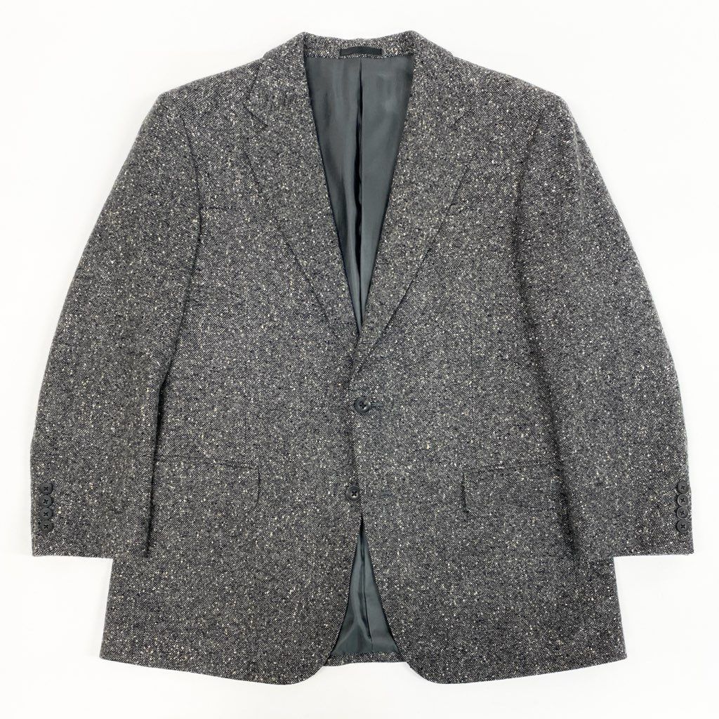 BURBERRYS バーバリーズ ツイード テーラードジャケット 胡桃ボタン Burberrys バーバリー ジャケット ツイード くるみボタン 茶系 M相当