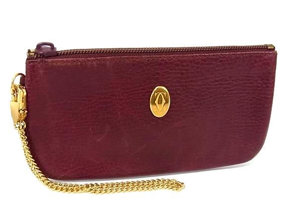 Cartier カルティエ マストライン レザー チェーン マルチポーチ