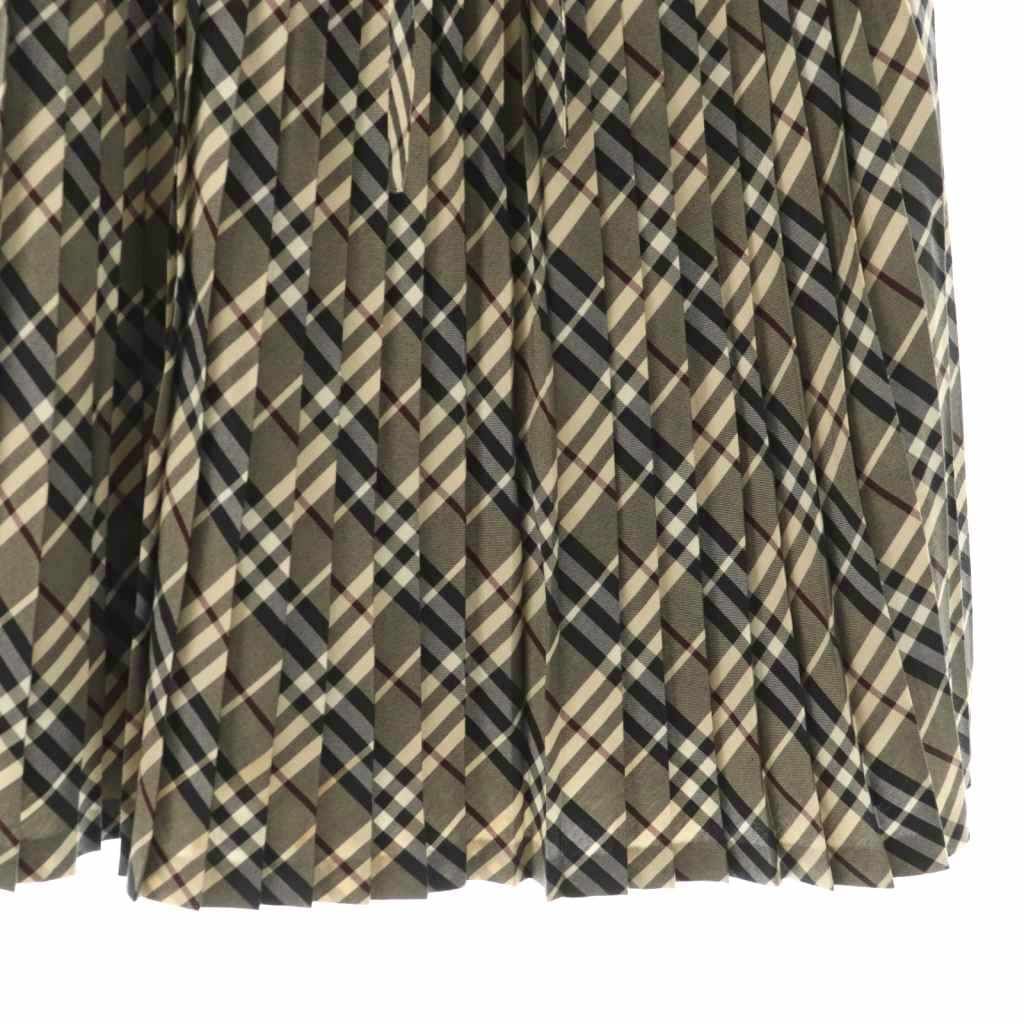 バーバリーブルーレーベル BURBERRY BLUE LABEL チェック プリーツ