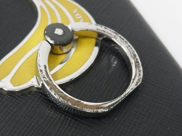 PRADA プラダ サフィアーノレザー バンカーリング付き iPhone X/XS