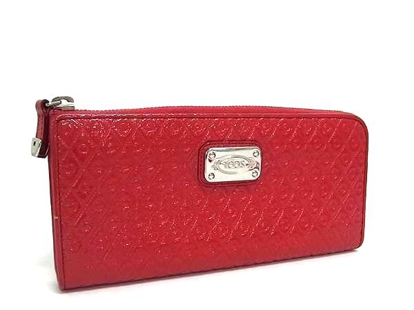 Tod's トッズ　希少長財布 箱付き　赤 Tod´s トッズ 希少長財布 箱付き 赤