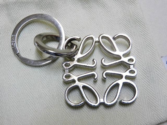 ロエベ □ 111.25.203 アナグラム キーリング キーホルダー シルバー