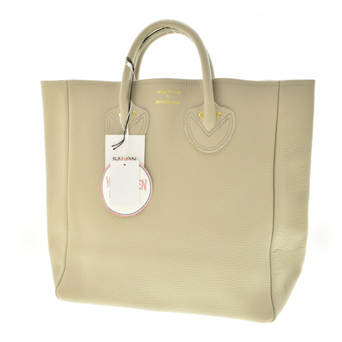 【YOUNG&OLSEN】EMBOSSED LEATHER D TOTE M レザートートバッグ