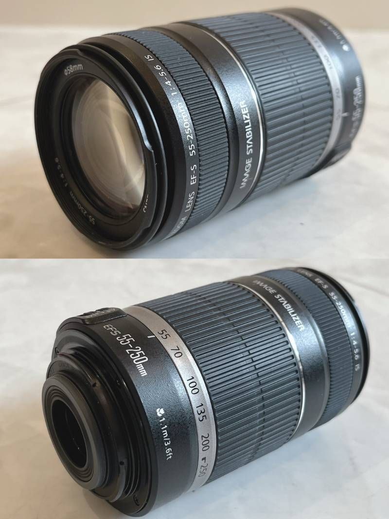 ② Canon EOS Kiss X2 DS126181 本体 レンズ EF-S55-250mm F4-5.6 IS