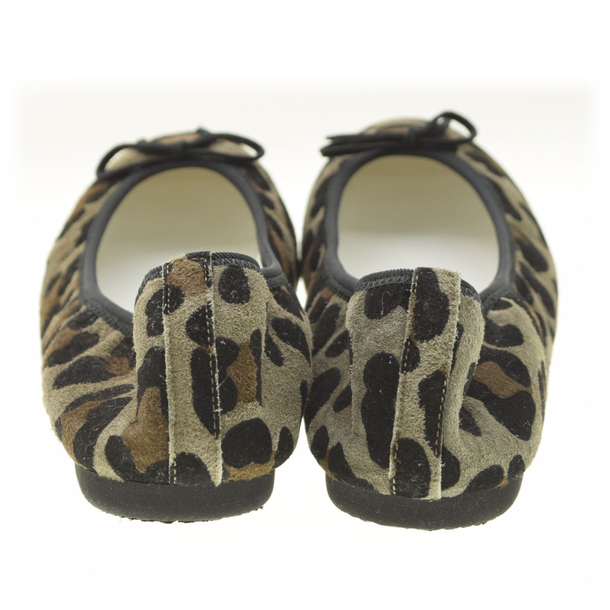 kurun レオパード バレエシューズ 23cm kurunTOKYO】Pauline -Leopardprint GrayishKhaki レオパードバレエ
